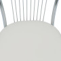 Scaun Arco - cadru cromat - imitatie piele crem - 21834 Scaun Arco - cadru cromat - imitatie piele crem - 21834
