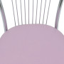 Scaun Arco - cadru cromat - imitatie piele mov - 21897 Scaun Arco - cadru cromat - imitatie piele mov - 21897
