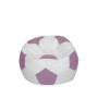 Fotoliu puf Baby Ball - imitatie piele - alb/mov Fotoliu puf Baby Ball - imitatie piele - alb/mov