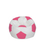 Fotoliu puf Baby Ball - imitatie piele - alb/roz Fotoliu puf Baby Ball - imitatie piele - alb/roz