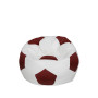 Fotoliu puf Baby Ball - imitatie piele - alb/bordo Fotoliu puf Baby Ball - imitatie piele - alb/bordo