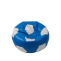 Fotoliu puf Baby Ball - imitatie piele - albastru/alb Fotoliu puf Baby Ball - imitatie piele - albastru/alb