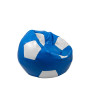Fotoliu puf Baby Ball - imitatie piele - albastru/alb Fotoliu puf Baby Ball - imitatie piele - albastru/alb