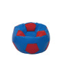 Fotoliu puf Baby Ball - imitatie piele - albastru/rosu Fotoliu puf Baby Ball - imitatie piele - albastru/rosu