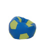 Fotoliu puf Baby Ball - imitatie piele - albastru/verde Fotoliu puf Baby Ball - imitatie piele - albastru/verde