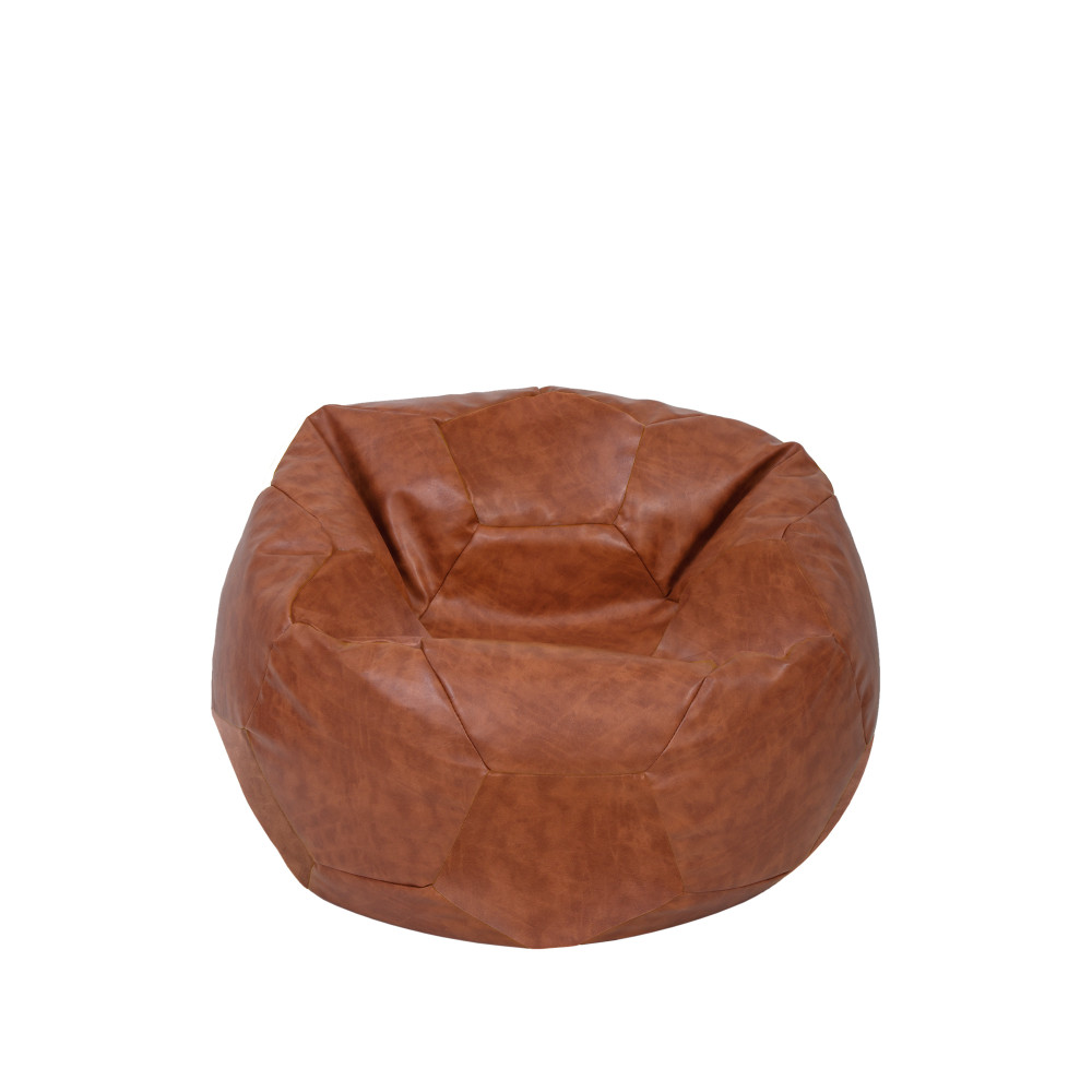 Fotoliu puf Baby Ball - imitatie piele - coniac Fotoliu puf Baby Ball - imitatie piele - coniac