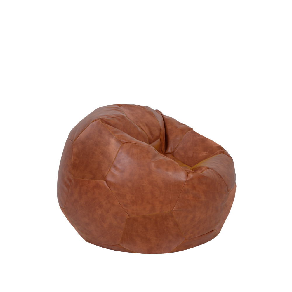 Fotoliu puf Baby Ball - imitatie piele - coniac Fotoliu puf Baby Ball - imitatie piele - coniac