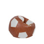 Fotoliu puf Baby Ball - imitatie piele - coniac/alb Fotoliu puf Baby Ball - imitatie piele - coniac/alb