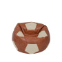 Fotoliu puf Baby Ball - imitatie piele - coniac/crem Fotoliu puf Baby Ball - imitatie piele - coniac/crem