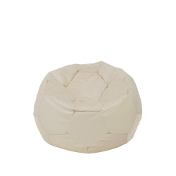 Fotoliu puf Baby Ball - imitatie piele - crem Fotoliu puf Baby Ball - imitatie piele - crem