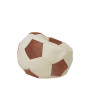 Fotoliu puf Baby Ball - imitatie piele - crem/coniac Fotoliu puf Baby Ball - imitatie piele - crem/coniac