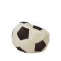 Fotoliu puf Baby Ball - imitatie piele - crem/maro Fotoliu puf Baby Ball - imitatie piele - crem/maro