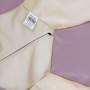 Fotoliu puf Baby Ball - imitatie piele - crem/mov Fotoliu puf Baby Ball - imitatie piele - crem/mov