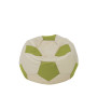 Fotoliu puf Baby Ball - imitatie piele - crem/verde Fotoliu puf Baby Ball - imitatie piele - crem/verde