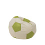 Fotoliu puf Baby Ball - imitatie piele - crem/verde Fotoliu puf Baby Ball - imitatie piele - crem/verde