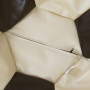 Fotoliu puf Baby Ball - imitatie piele - crem/wenge Fotoliu puf Baby Ball - imitatie piele - crem/wenge