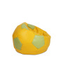 Fotoliu puf Baby Ball - imitatie piele - galben/verde Fotoliu puf Baby Ball - imitatie piele - galben/verde