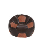 Fotoliu puf Baby Ball - imitatie piele - maro/coniac