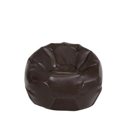 Fotoliu puf Baby Ball - imitatie piele - maro Fotoliu puf Baby Ball - imitatie piele - maro