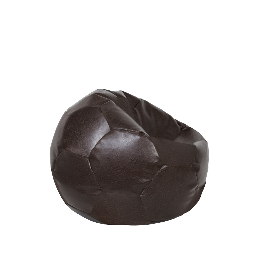 Fotoliu puf Baby Ball - imitatie piele - maro Fotoliu puf Baby Ball - imitatie piele - maro