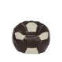 Fotoliu puf Baby Ball - imitatie piele - maro/crem Fotoliu puf Baby Ball - imitatie piele - maro/crem