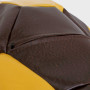 Fotoliu puf Baby Ball - imitatie piele - maro/galben Fotoliu puf Baby Ball - imitatie piele - maro/galben