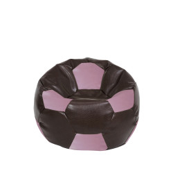 Fotoliu puf Baby Ball - imitatie piele - maro/mov Fotoliu puf Baby Ball - imitatie piele - maro/mov