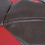Fotoliu puf Baby Ball - imitatie piele - maro/rosu Fotoliu puf Baby Ball - imitatie piele - maro/rosu