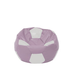 Fotoliu puf Baby Ball - imitatie piele - mov/alb Fotoliu puf Baby Ball - imitatie piele - mov/alb