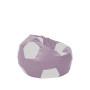 Fotoliu puf Baby Ball - imitatie piele - mov/alb Fotoliu puf Baby Ball - imitatie piele - mov/alb
