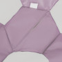 Fotoliu puf Baby Ball - imitatie piele - mov/alb Fotoliu puf Baby Ball - imitatie piele - mov/alb