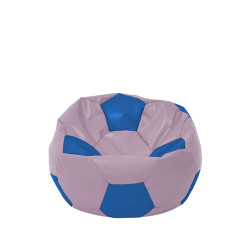 Fotoliu puf Baby Ball - imitatie piele - mov/albastru Fotoliu puf Baby Ball - imitatie piele - mov/albastru