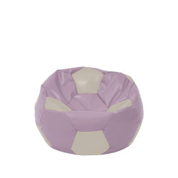 Fotoliu puf Baby Ball - imitatie piele - mov/crem Fotoliu puf Baby Ball - imitatie piele - mov/crem