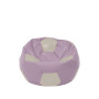 Fotoliu puf Baby Ball - imitatie piele - mov/crem Fotoliu puf Baby Ball - imitatie piele - mov/crem