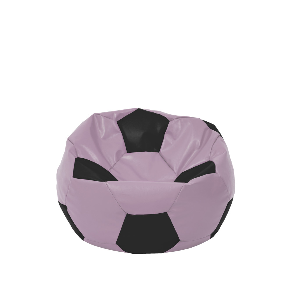 Fotoliu puf Baby Ball - imitatie piele - mov/negru Fotoliu puf Baby Ball - imitatie piele - mov/negru