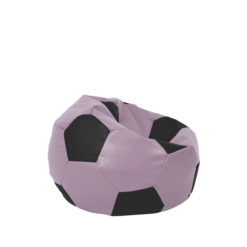 Fotoliu puf Baby Ball - imitatie piele - mov/negru Fotoliu puf Baby Ball - imitatie piele - mov/negru
