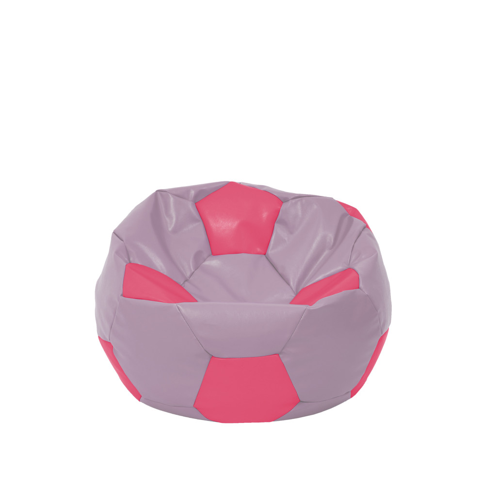 Fotoliu puf Baby Ball - imitatie piele - mov/roz Fotoliu puf Baby Ball - imitatie piele - mov/roz