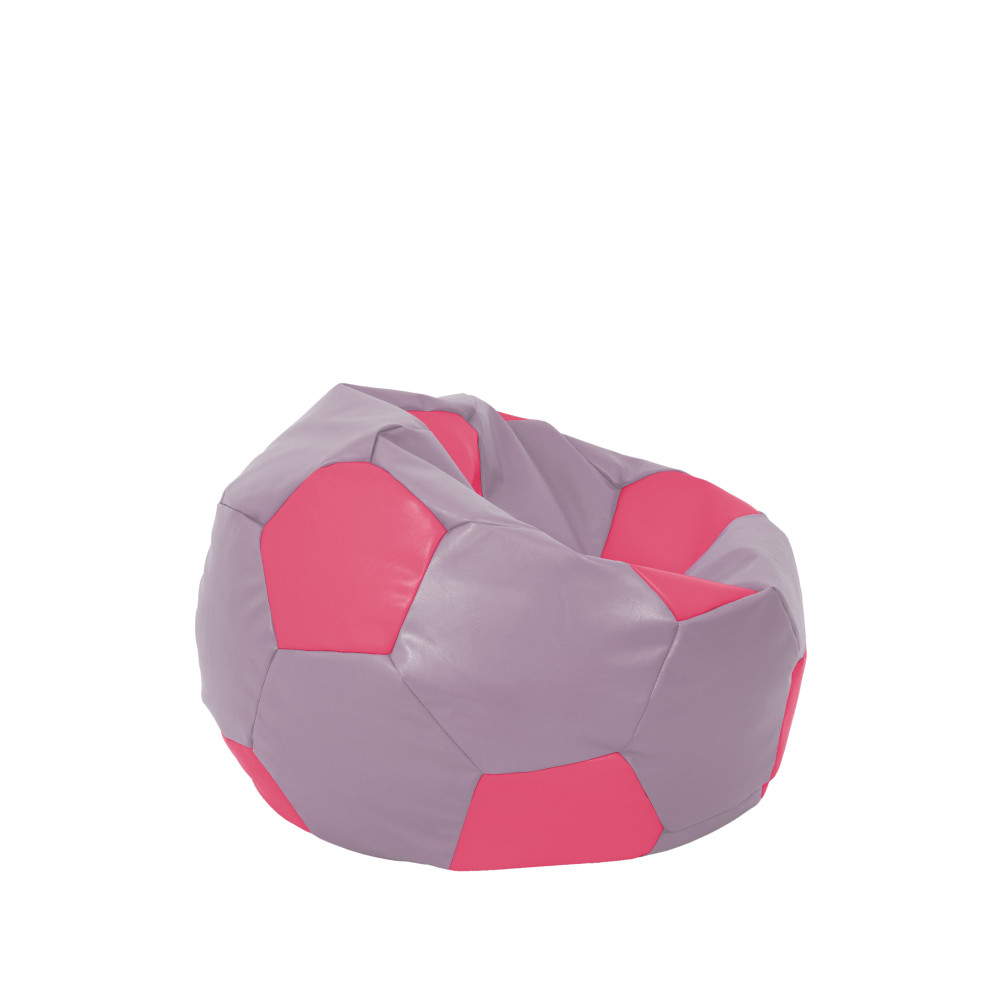 Fotoliu puf Baby Ball - imitatie piele - mov/roz Fotoliu puf Baby Ball - imitatie piele - mov/roz