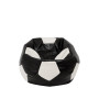 Fotoliu puf Baby Ball - imitatie piele - negru/alb Fotoliu puf Baby Ball - imitatie piele - negru/alb