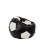 Fotoliu puf Baby Ball - imitatie piele - negru/alb Fotoliu puf Baby Ball - imitatie piele - negru/alb
