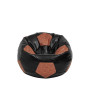 Fotoliu puf Baby Ball - imitatie piele - negru/coniac Fotoliu puf Baby Ball - imitatie piele - negru/coniac