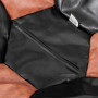 Fotoliu puf Baby Ball - imitatie piele - negru/coniac Fotoliu puf Baby Ball - imitatie piele - negru/coniac