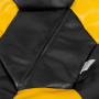Fotoliu puf Baby Ball - imitatie piele - negru/galben Fotoliu puf Baby Ball - imitatie piele - negru/galben