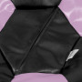 Fotoliu puf Baby Ball - imitatie piele - negru/mov Fotoliu puf Baby Ball - imitatie piele - negru/mov