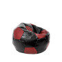 Fotoliu puf Baby Ball - imitatie piele - negru/bordo Fotoliu puf Baby Ball - imitatie piele - negru/bordo