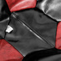 Fotoliu puf Baby Ball - imitatie piele - negru/bordo Fotoliu puf Baby Ball - imitatie piele - negru/bordo