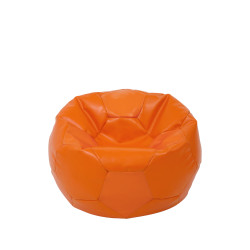 Fotoliu puf Baby Ball - imitatie piele - portocaliu Fotoliu puf Baby Ball - imitatie piele - portocaliu