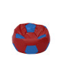 Fotoliu puf Baby Ball - imitatie piele - rosu/albastru Fotoliu puf Baby Ball - imitatie piele - rosu/albastru