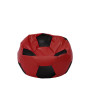 Fotoliu puf Baby Ball - imitatie piele - rosu/negru Fotoliu puf Baby Ball - imitatie piele - rosu/negru