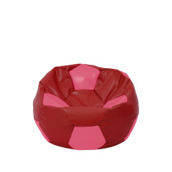 Fotoliu puf Baby Ball - imitatie piele - rosu/roz Fotoliu puf Baby Ball - imitatie piele - rosu/roz